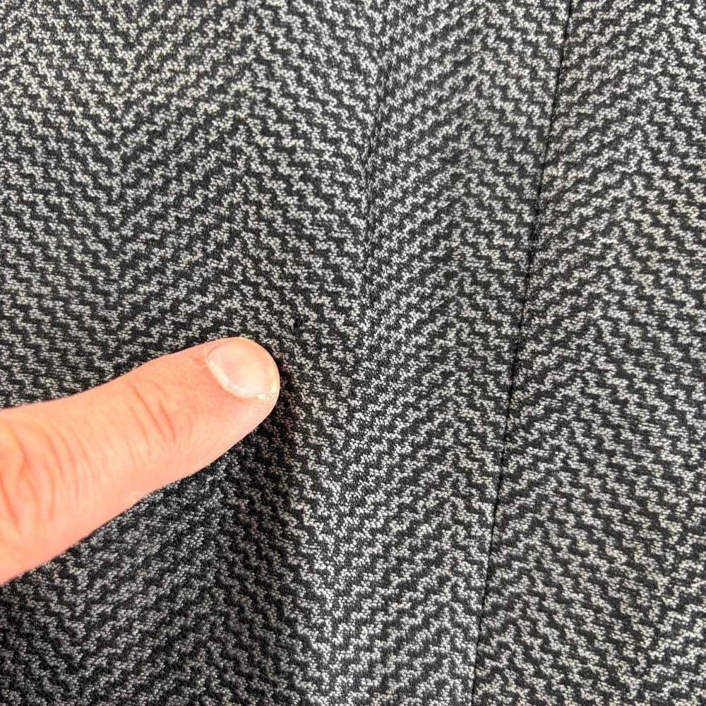 Prada Milano Blazer Jacket Sport Coat Men 36R Grey Black Geo Wool Blend‎ Italy